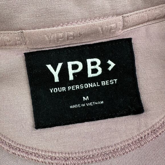 Abercrombie YPB Sweatshirt Womens Medium Purple Pink NeoKnit Polo Lounge Active - Picture 4 of 9